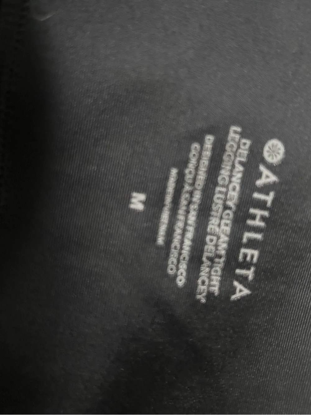 ATHLETA Black Faux Leather Leggings